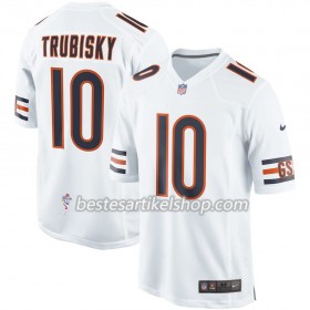 Herren Chicago Bears Trikot Mitchell Trubisky 10 Nike Weiß
